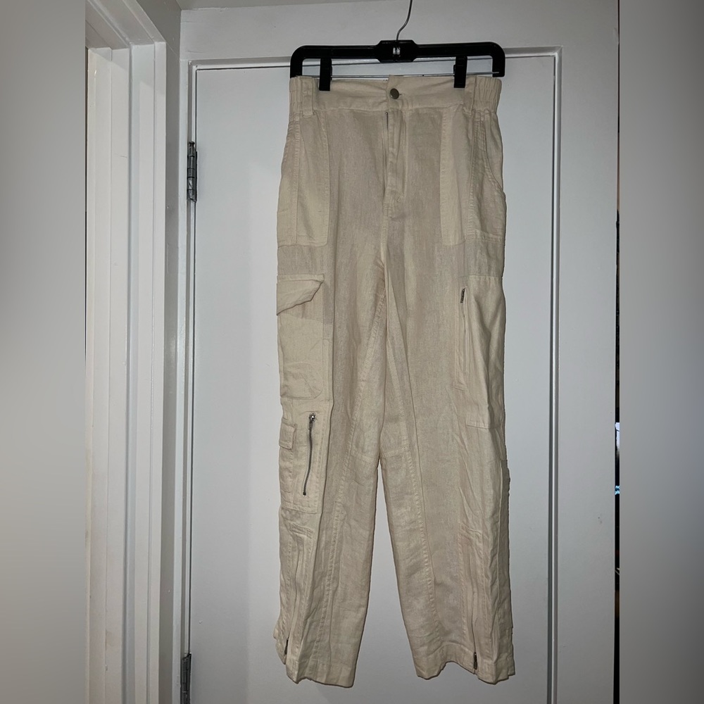 WORN ONCE‼️ Urban Outfitters Straight Leg Linen Utility Pants